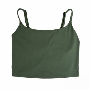 Balance Athletica Vitality Reach Longline Bra Olive Green Size L Sporty Athletic